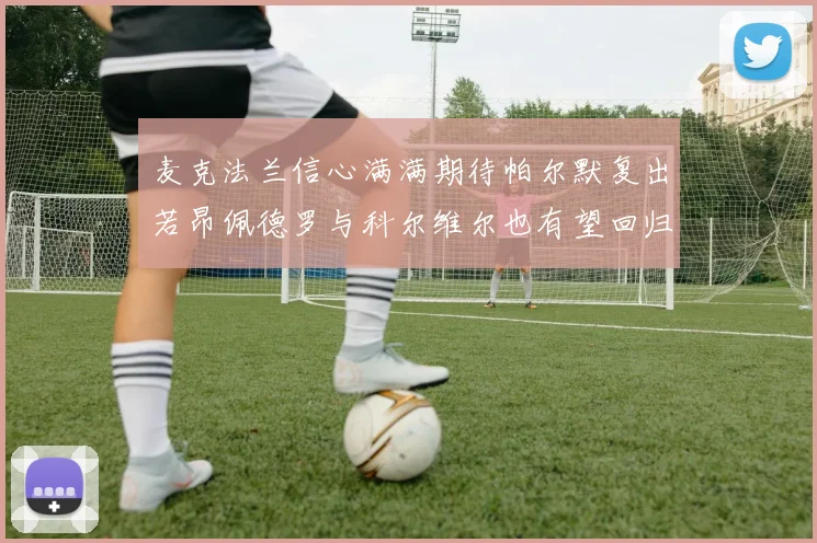 麦克法兰信心满满期待帕尔默复出若昂佩德罗与科尔维尔也有望回归