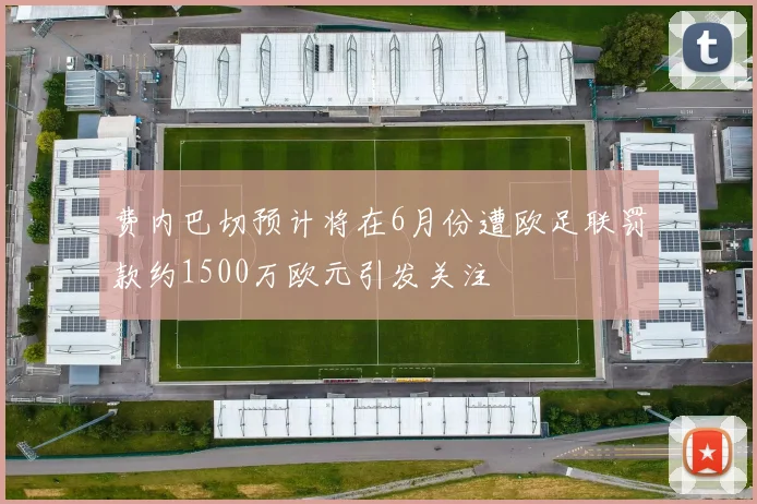 费内巴切预计将在6月份遭欧足联罚款约1500万欧元引发关注